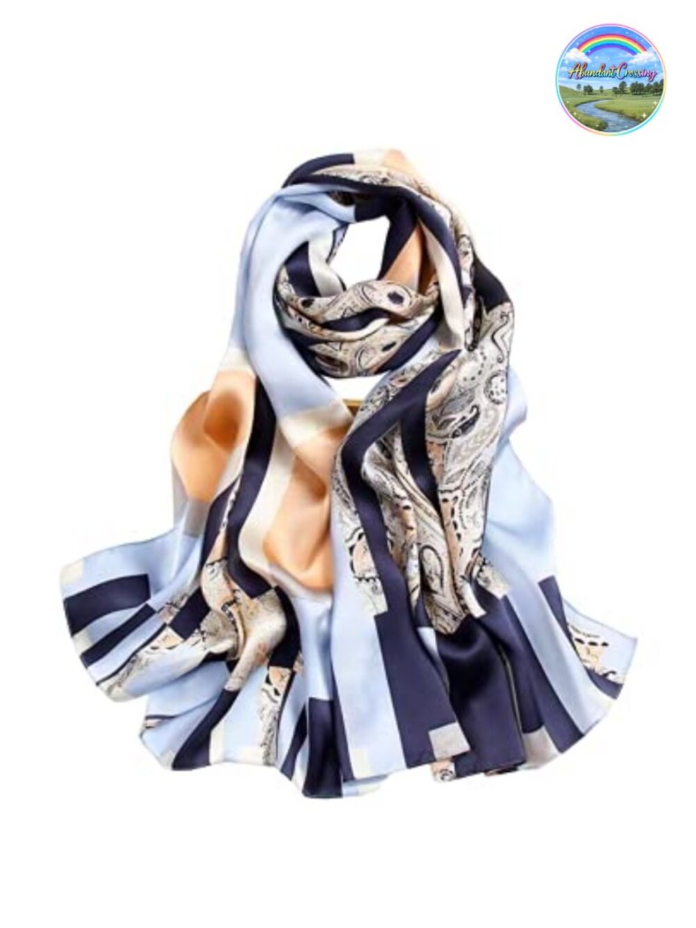 100% Mulberry Silk Long Scarf Oblong Shawl Wrap Versatile Gift Packed